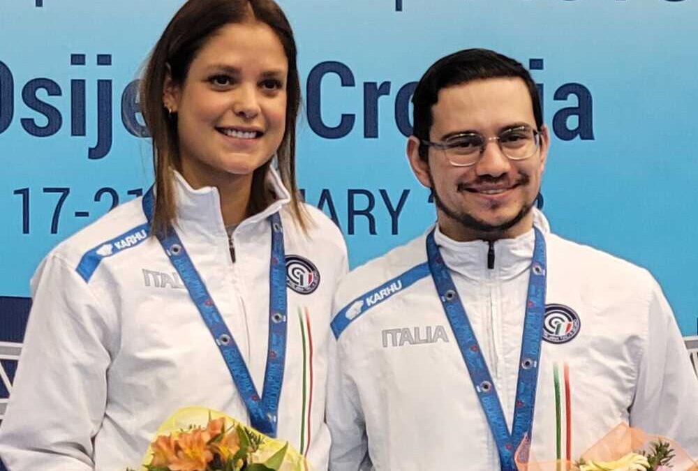 Grand Prix Osijek: Gambaro-Sollazzo coppia d’oro nel Mixed Team di carabina