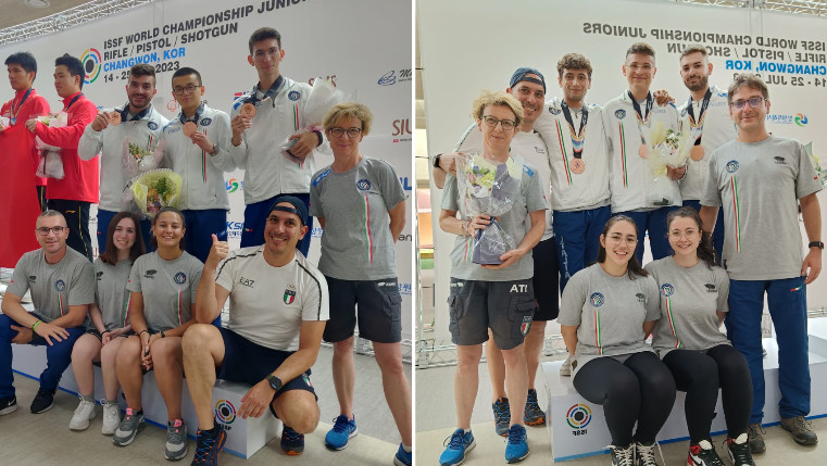 A Changwong prime medaglie per gli azzurri juniores: bronzo di squadra nella pistola 25 m e nella carabina 3 posizioniA Changwong prime medaglie per gli azzurri juniores: bronzo di squadra nella pistola 25 m e nella carabina 3 posizioni