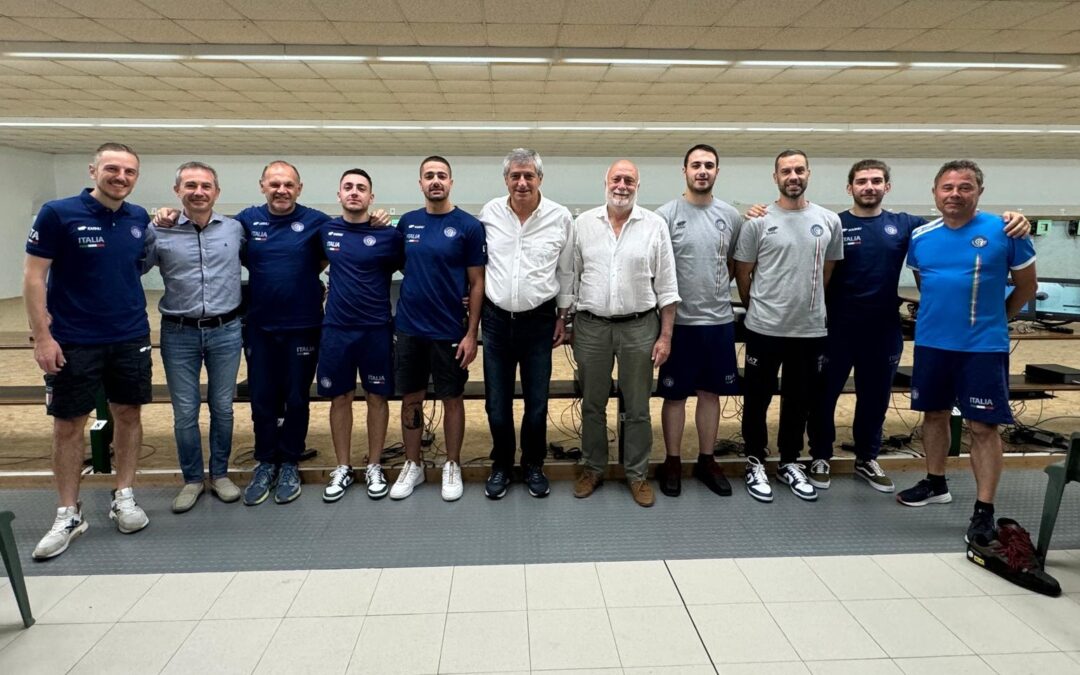 A Lucca il Presidente dà morale agli azzurri di pistola