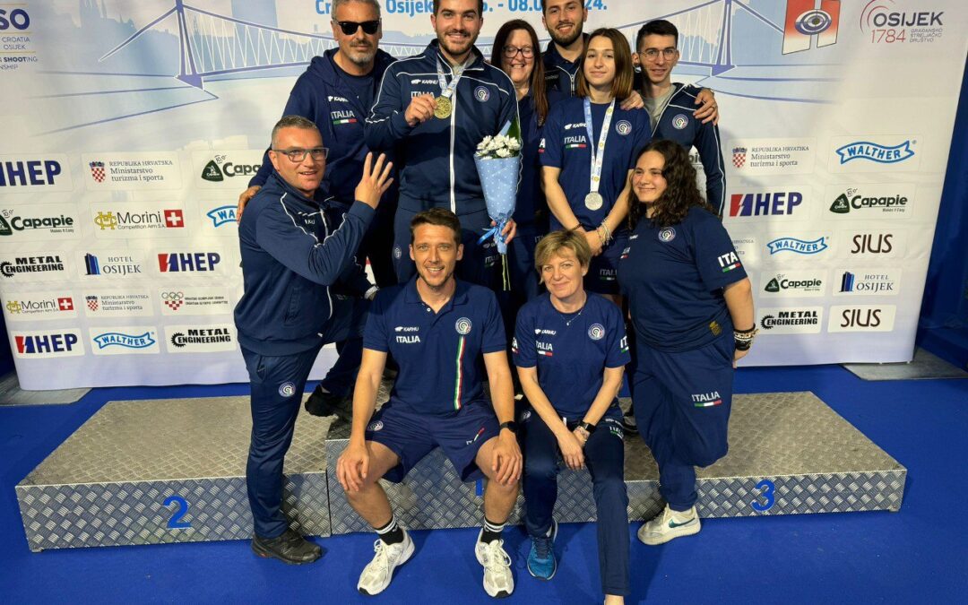 Forza Azzurri del Tiro a Segno: oro, argento e bronzo!