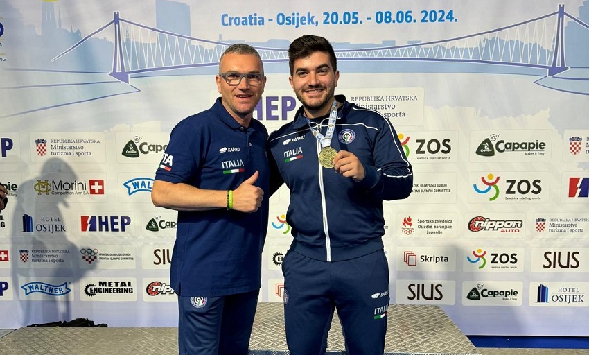 Mastrovalerio brilla due volte agli Europei JR: oro e bronzo in sei ore